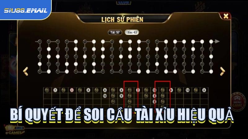 Bí Quyết Để Soi Cầu Tài Xỉu Hiệu Quả