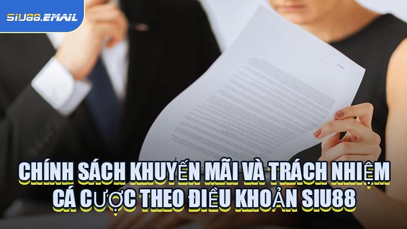 Chính Sách Khuyến Mãi Và Trách Nhiệm Cá Cược Theo Điều Khoản SIU88